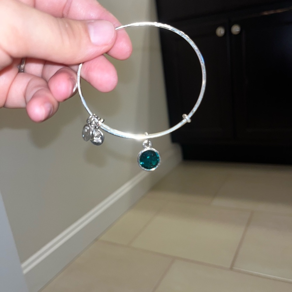 ALEX & ANI GREEN BIRTHSTONE BRACELET